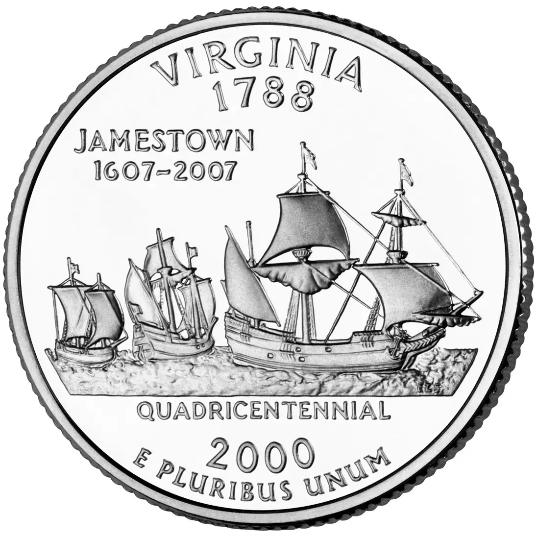 2000-S Virginia State Quarter Gem Proof (Silver)