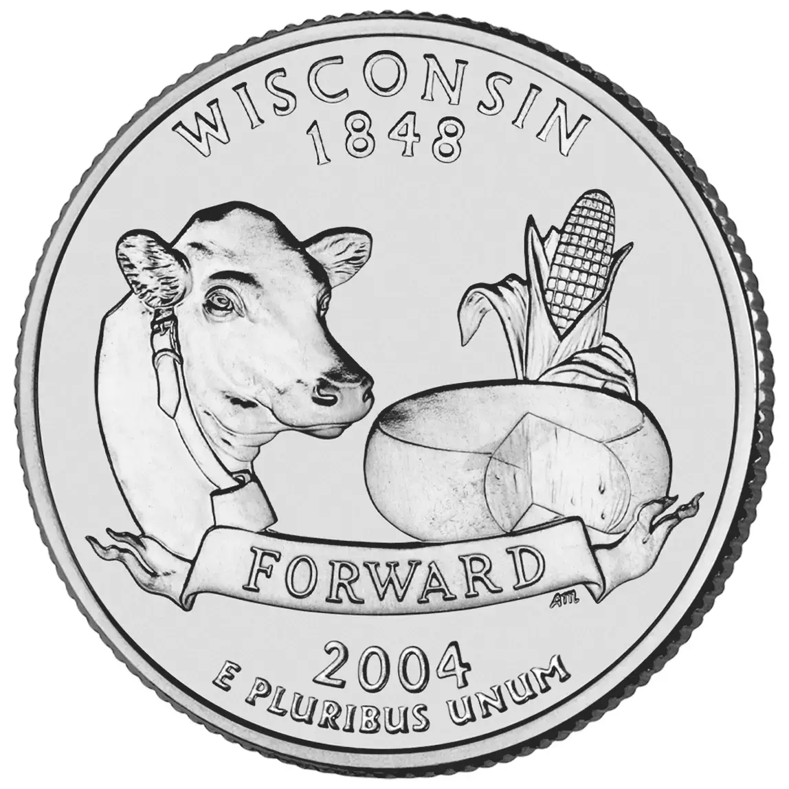 2004-P Wisconsin State Quarter