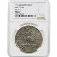 1914 Mexico Dos-Peso Guerrero