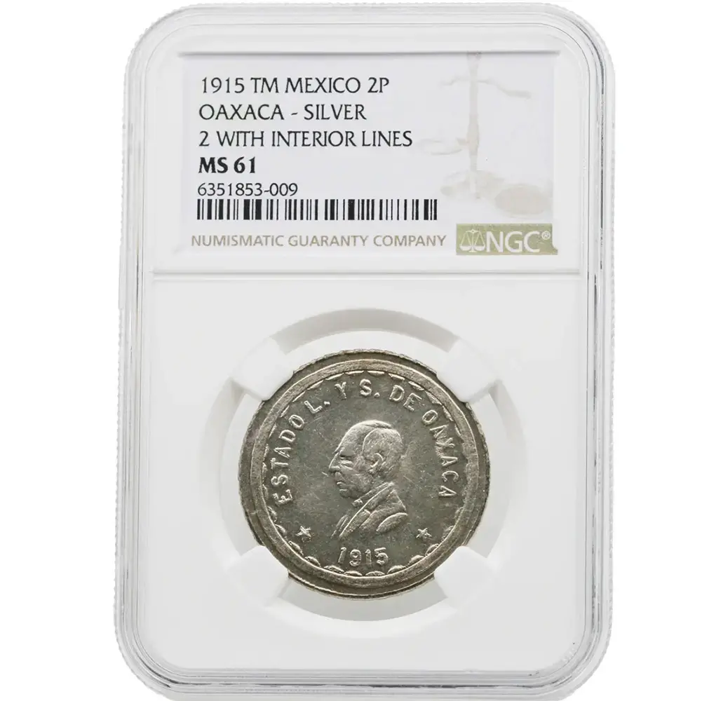 1915 Mexico Oaxaca Peso