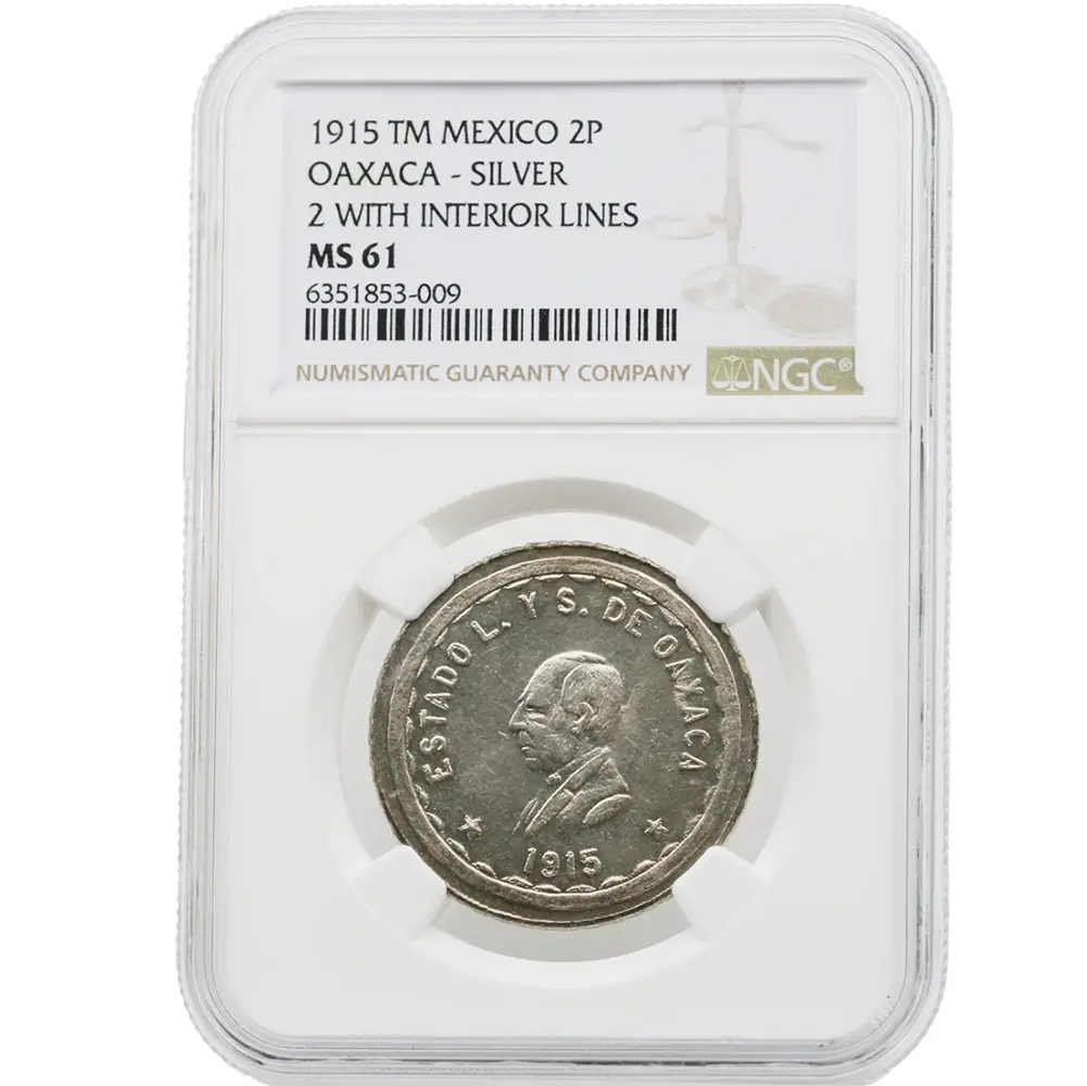 1915 Mexico Oaxaca Peso