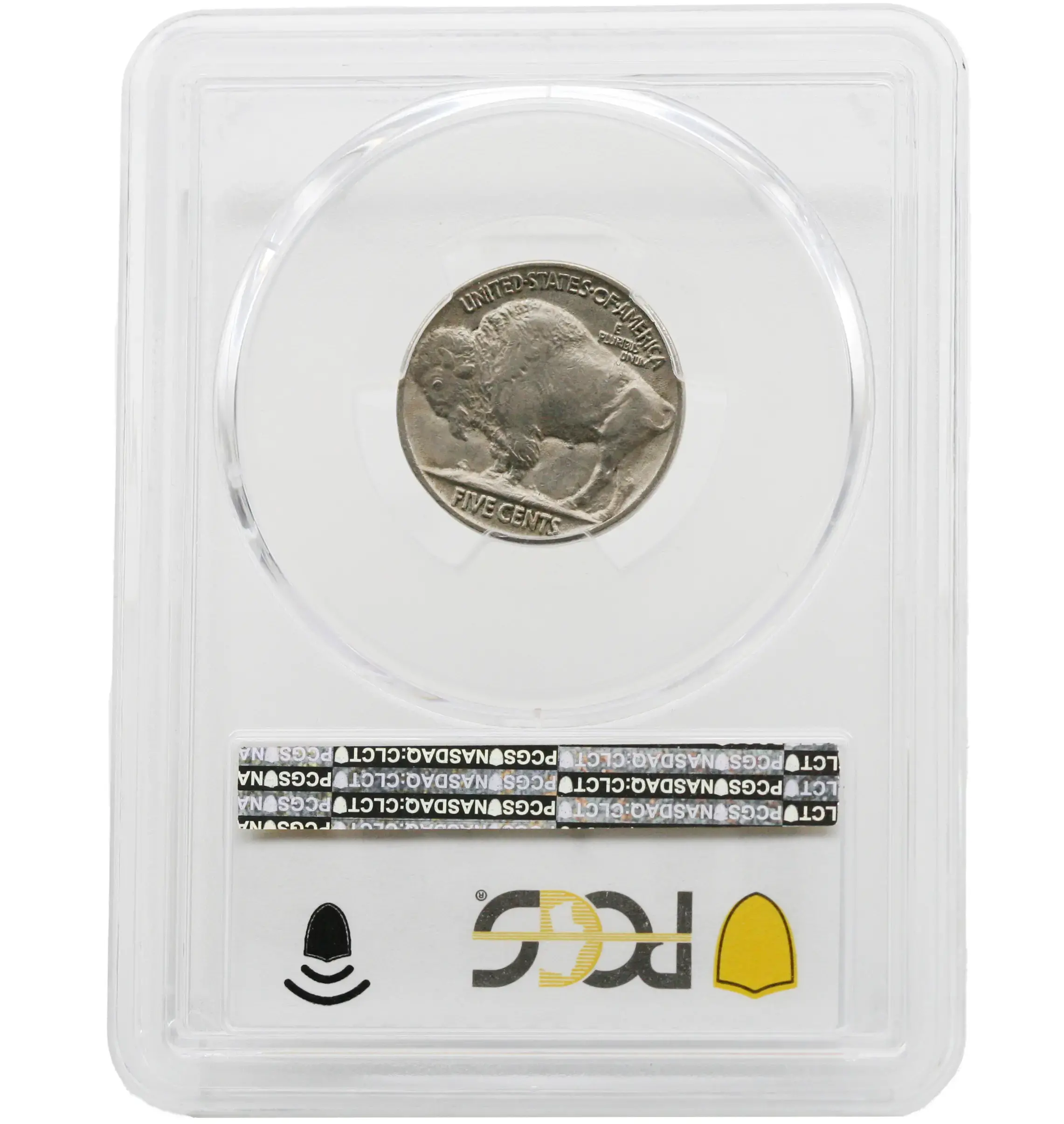 1916 5C Buffalo Nickel PCGS AU50 Cracked Planchet - Image 3