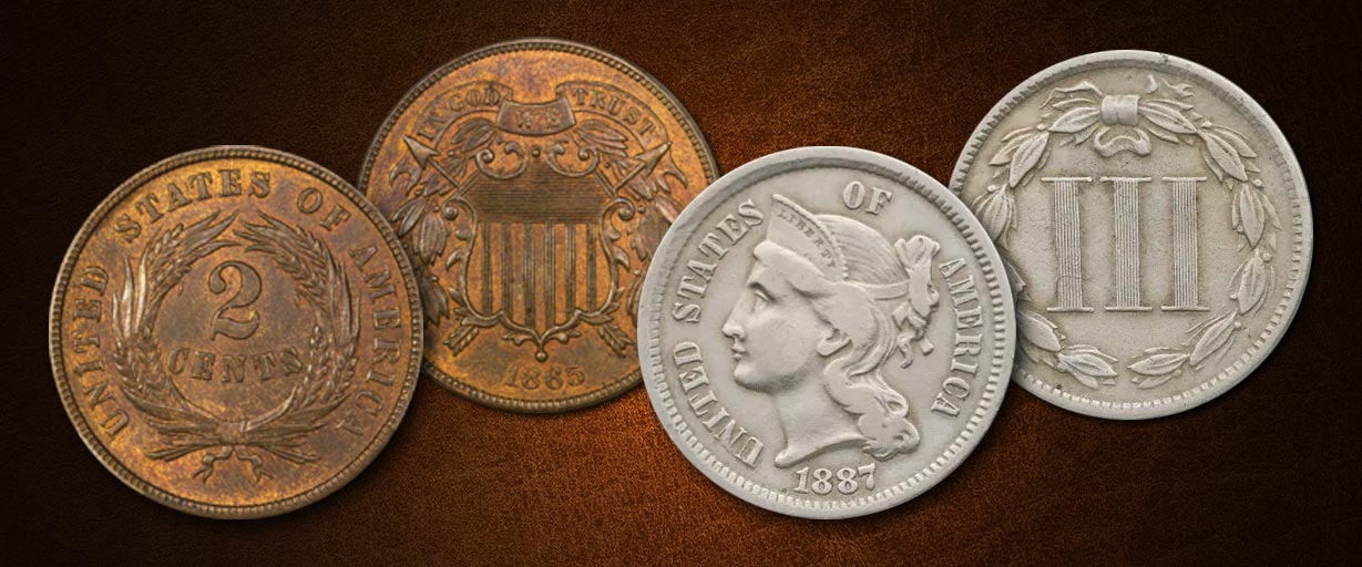 Numismatics - Part 5: The Forgotten Coins: A Look at Two Cent and Three Cent Pieces