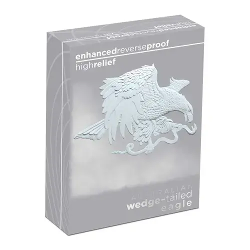 2021 Australian Wedge- Eagle 1 oz Silver Enhanced Reverse Proof - Image 4