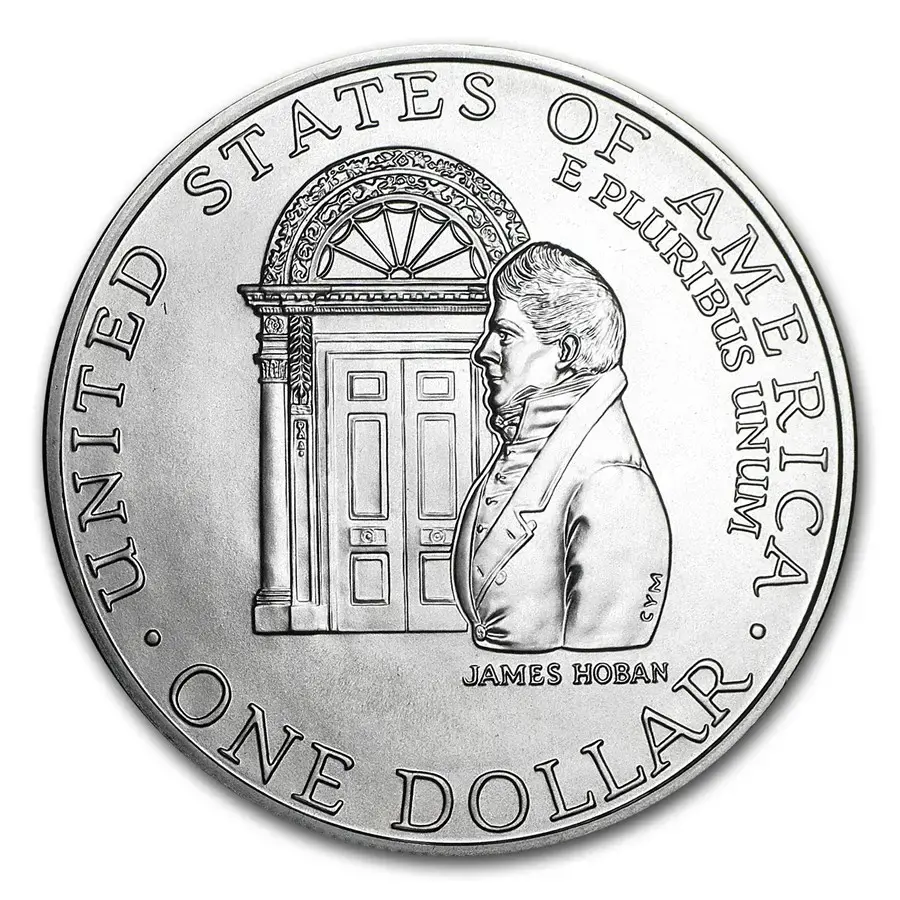 1992-D White House $1 Silver Comm BU (w/Box & COA) - Image 2
