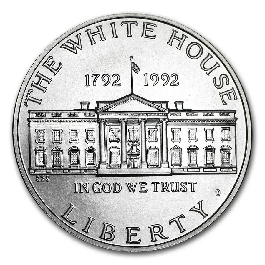1992-D White House $1 Silver Comm BU (w/Box & COA) - Image 3