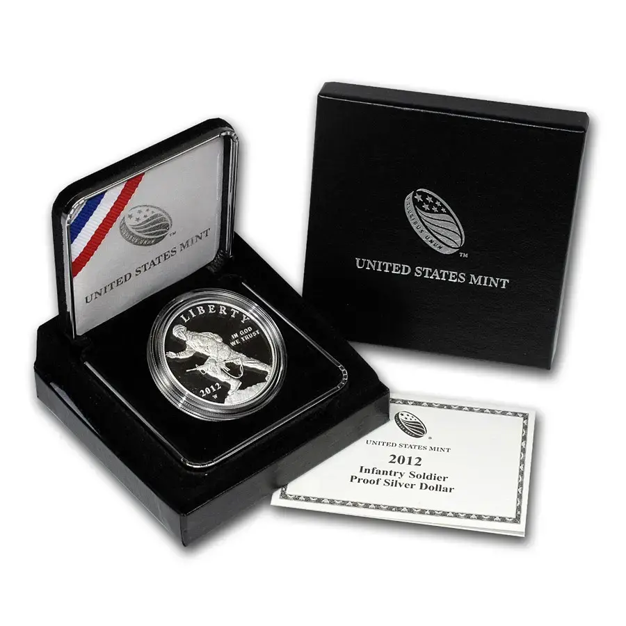 2012-W Infantry Soldier $1 Silver Comm Proof (w/Box & COA) - Image 3