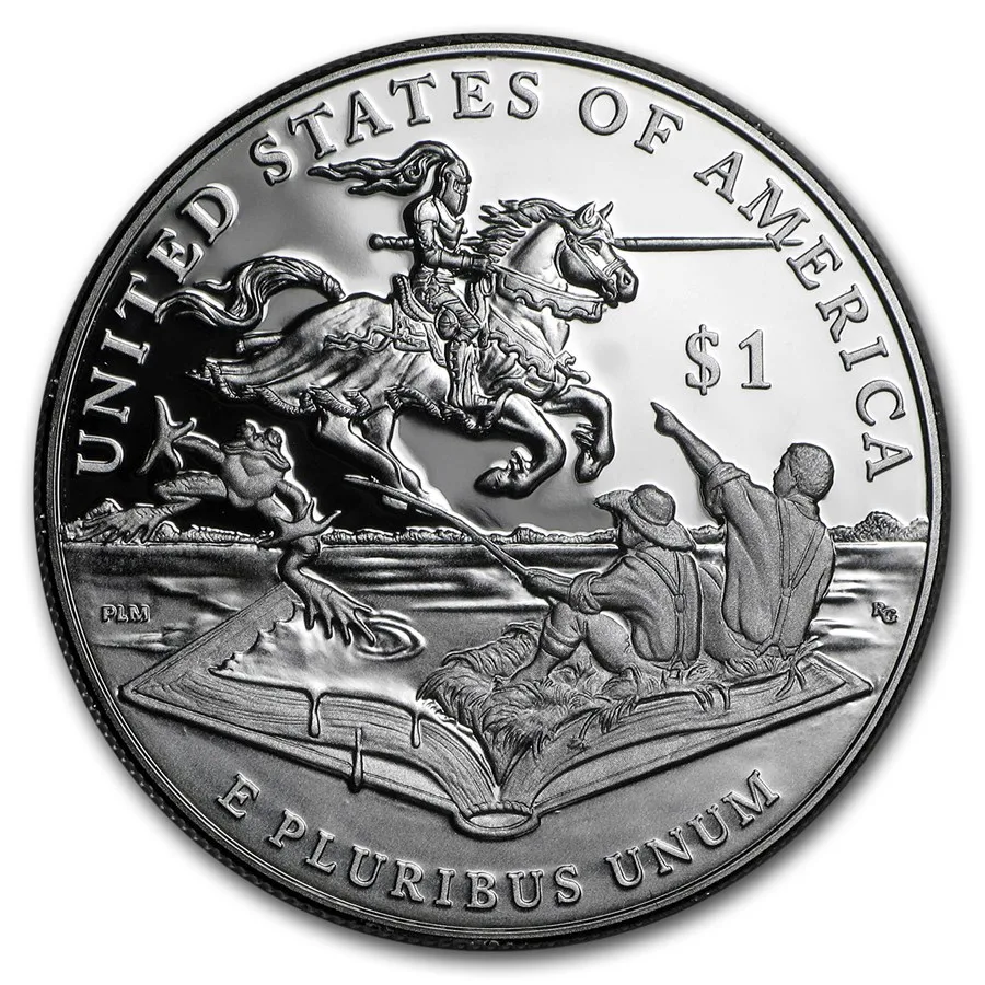 2016 Mark Twain Comm $1 Silver Coin Proof (w/Box & COA) - Image 2