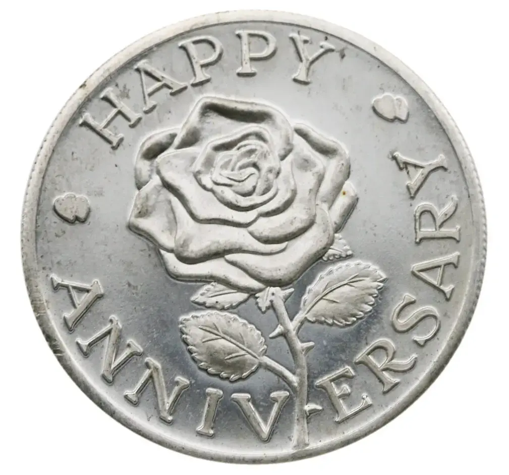 Happy Anniversary 1 oz Silver Round