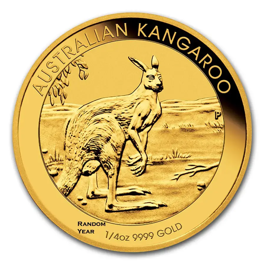 1/4 oz Australia .999 Gold Kangaroo BU