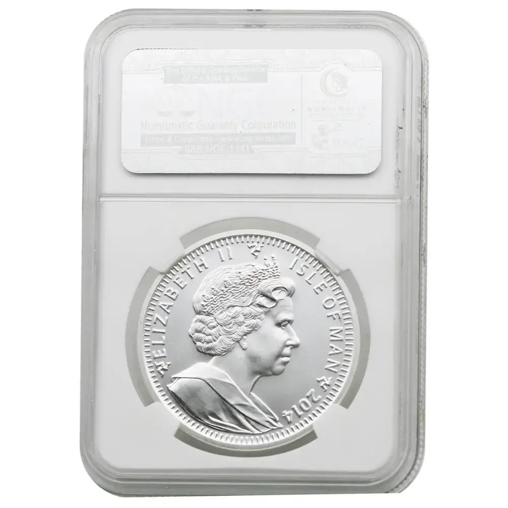 2014 Isle Of Man Angel 1 oz .999 NGC MS70 - Image 3