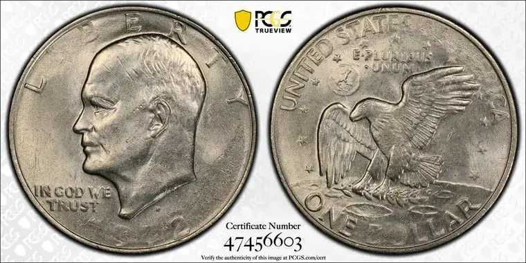 1972-D $1 Eisenhower Mint Error PCGS MS63 - Image 3