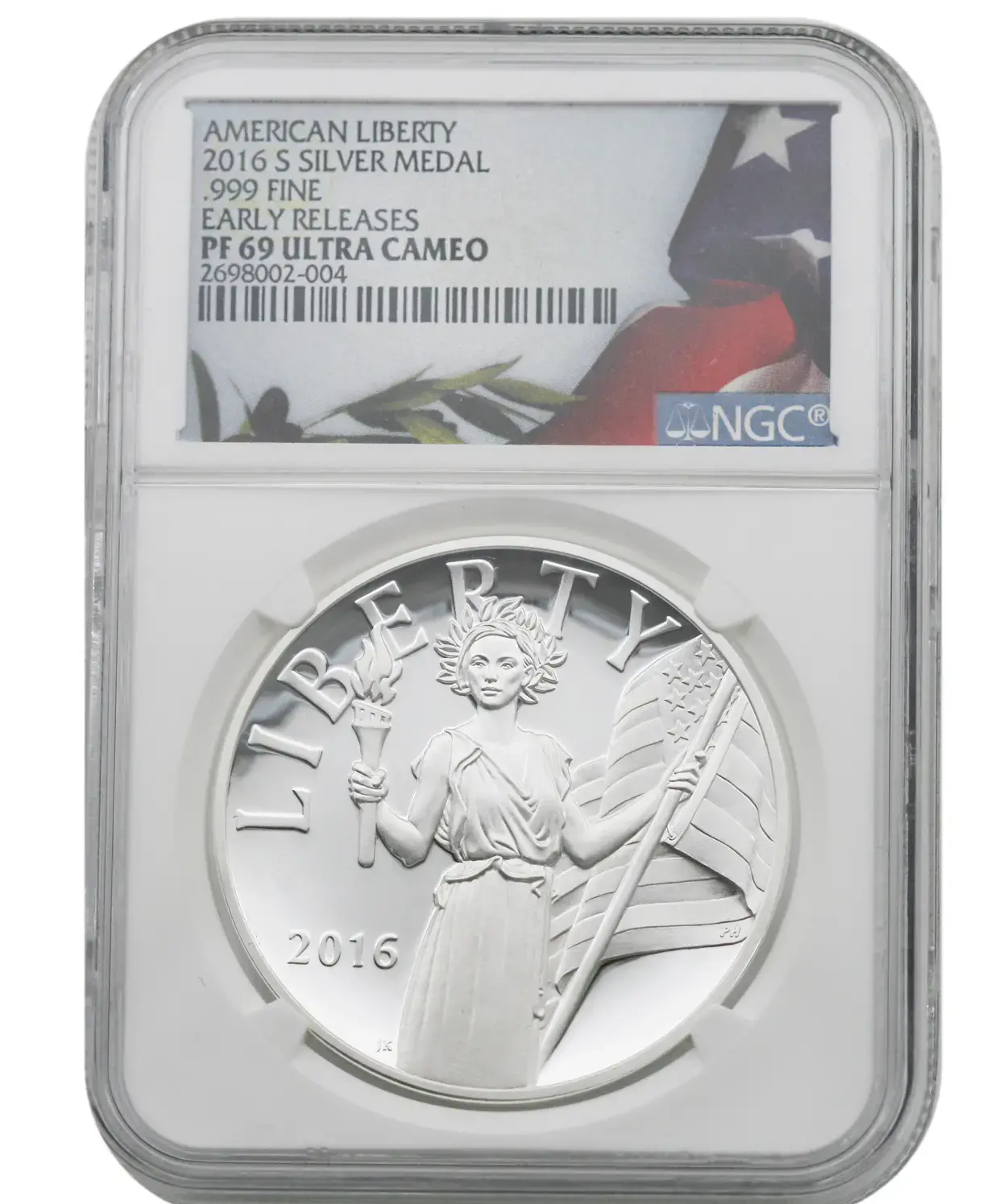2016-S 1 oz .999 American Liberty NGC PF69 Ultra Cameo