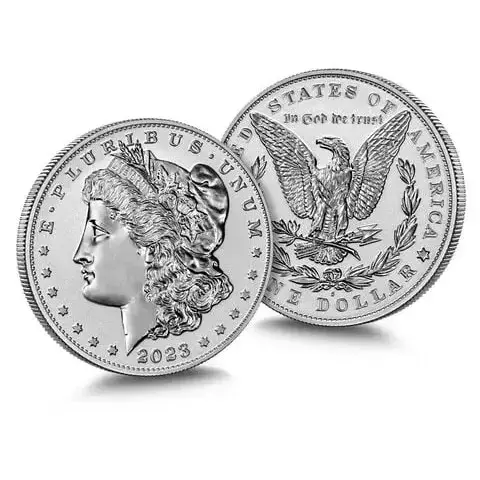 2023 $1 Morgan & Peace Silver Dollar Reverse Proof Set - Image 2