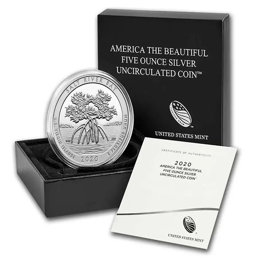 2020-P 5 oz Silver ATB Salt River Bay Nat'l Hist. Park Virgin Islands (w/ Box & COA) - Image 3