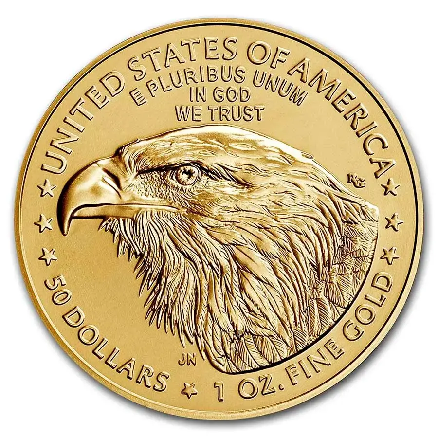 2021 1 oz American Gold Eagle BU Type 2 - Image 2