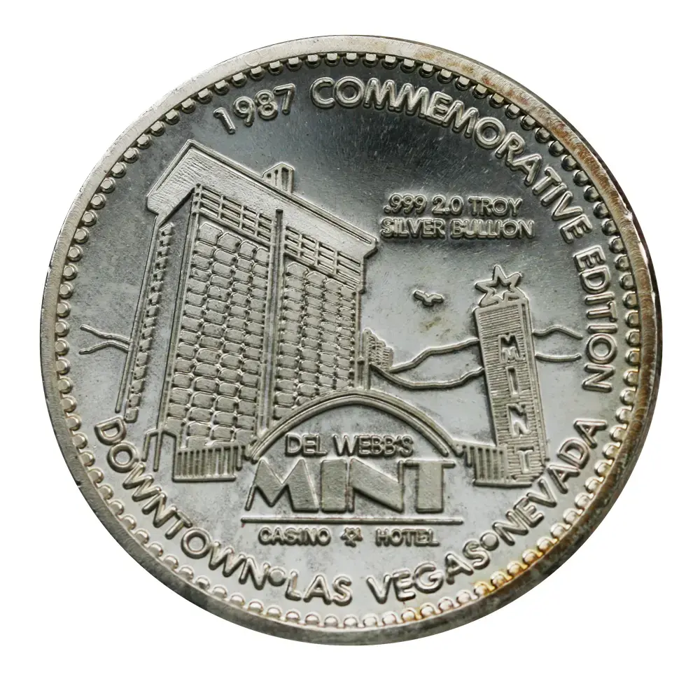 1987 20th Annual Nissan 2 oz Silver Round - Image 2