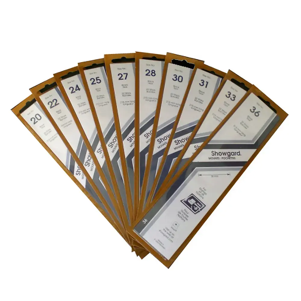 Showgard Mounts - 215mm Strips (Black)