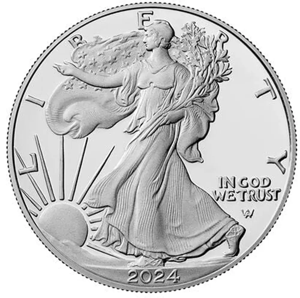 2024-W American Silver Eagle Proof Coin (w/Box & COA) - Image 2