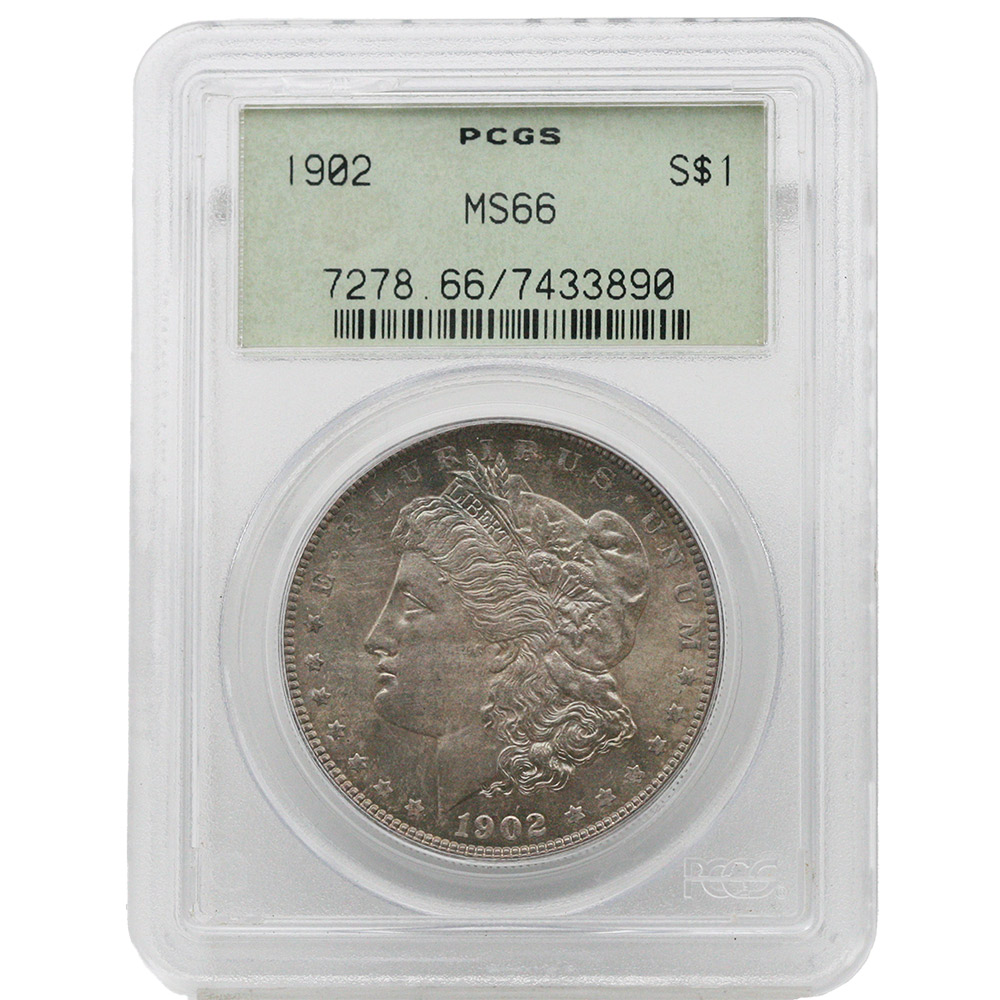 1902 Morgan Dollar PCGS MS 66