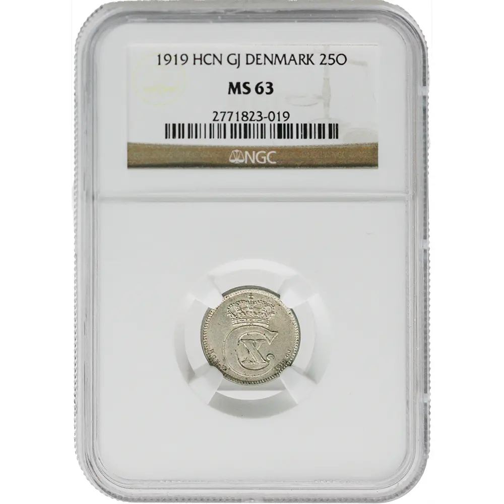 1919 HCN Gj Denmark 25 Øre