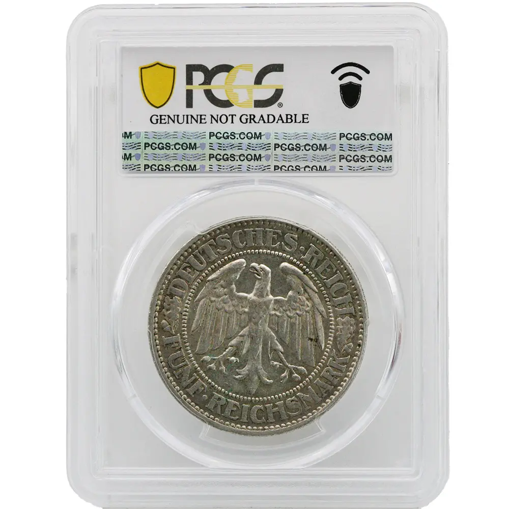 1928-G Germany 5 Mark PCGS AU Cleaned Details - Image 2