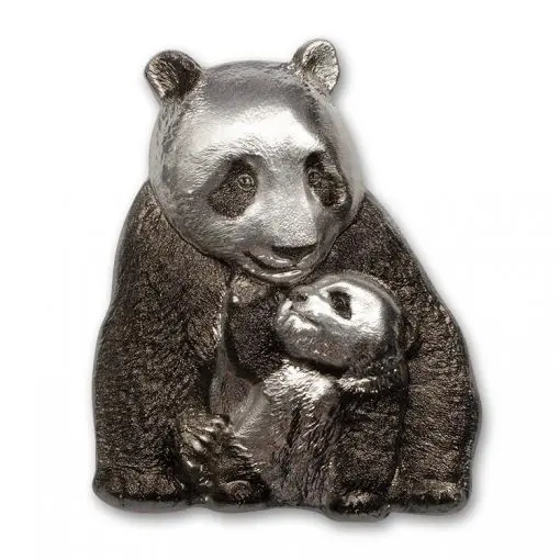 2017 Cook Islands 20 Dollar 88g Silver Lucky Panda BU