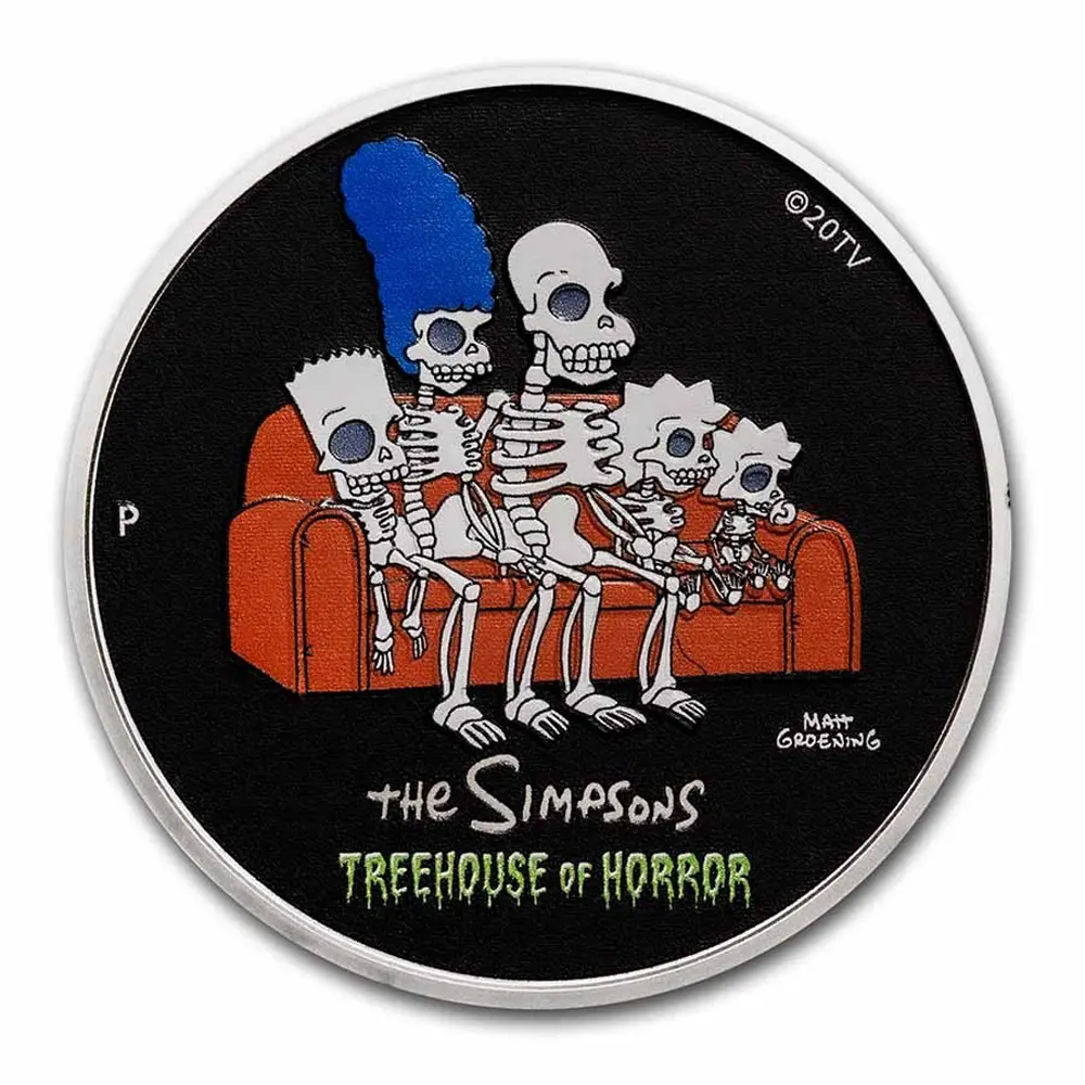 2022-P Tuvalu 1 oz Silver The Simpsons
