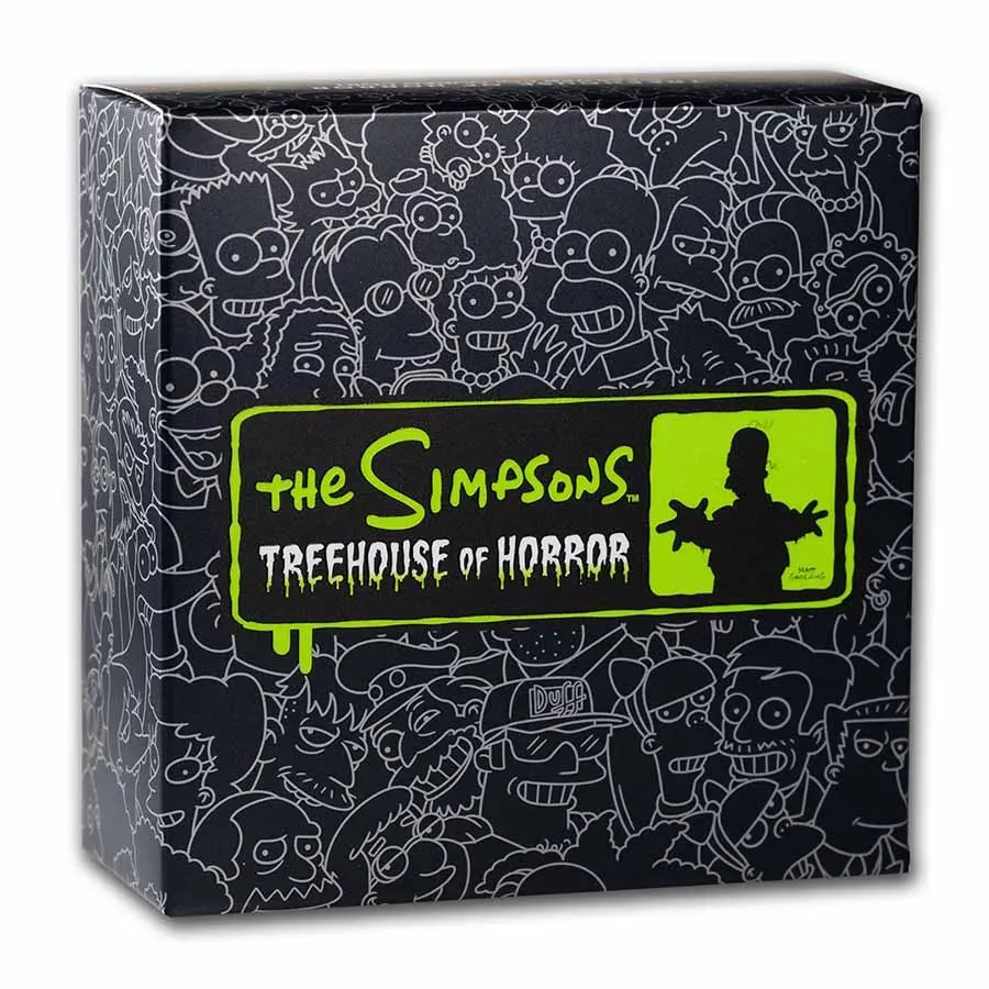 2022-P Tuvalu 1 oz Silver The Simpsons: Treehouse of Horror Proof - Image 4