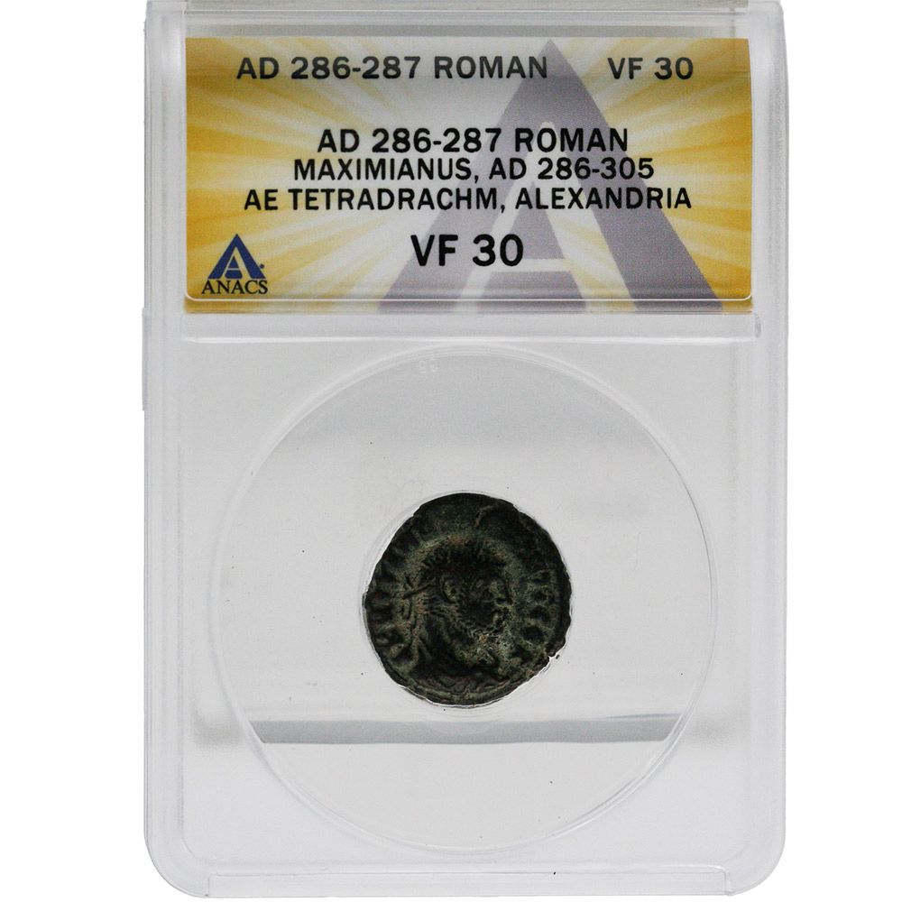 AD 286-305 Roman Maximianus, AE Tetradrachm, Alexandria