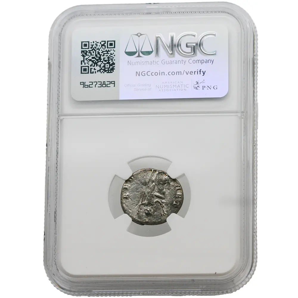 AD 79-81 Titus Roman Empire AR Denarius Issued as Caesar NGC CH VF - Image 2