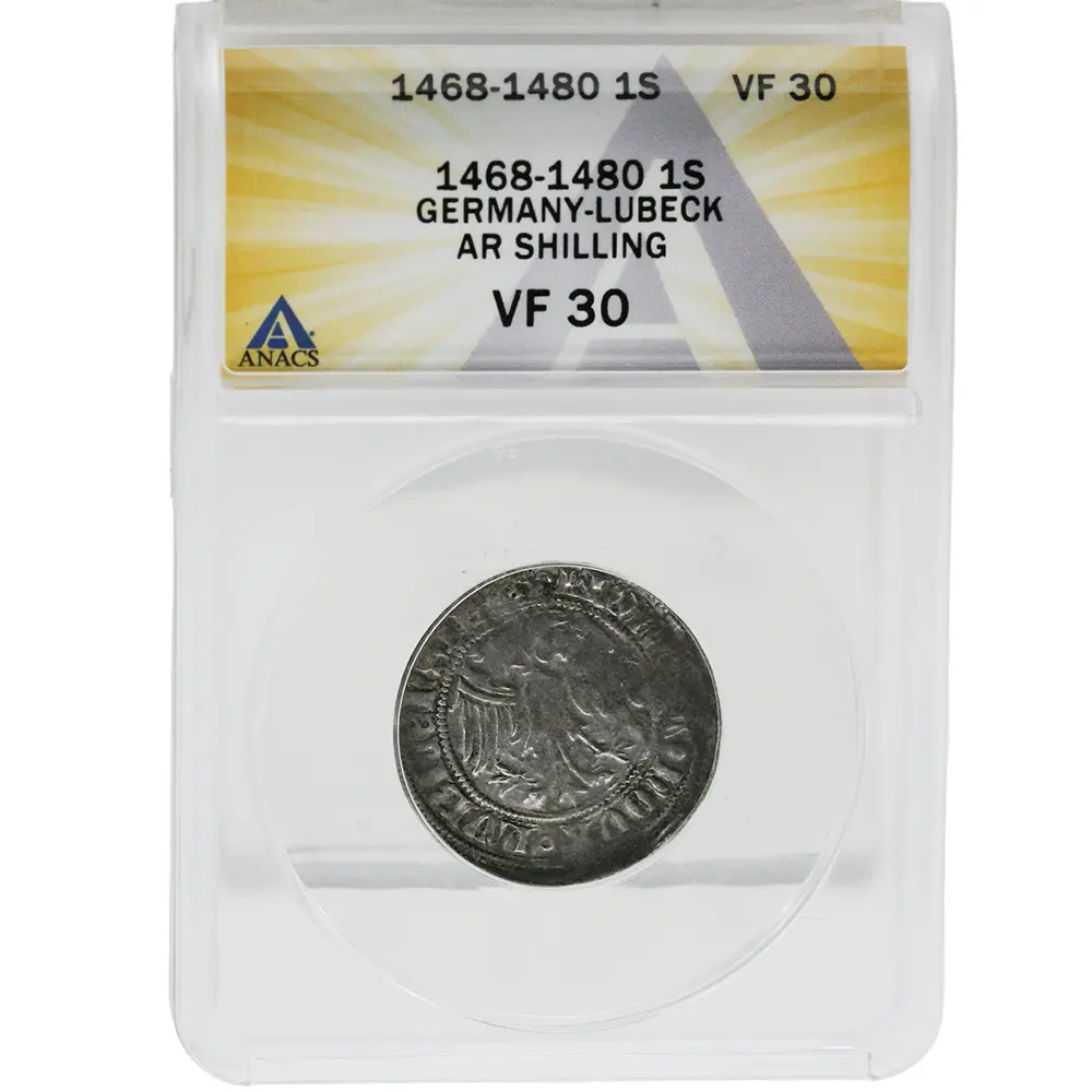 1468-1480 Silver Shilling Germany Lubeck