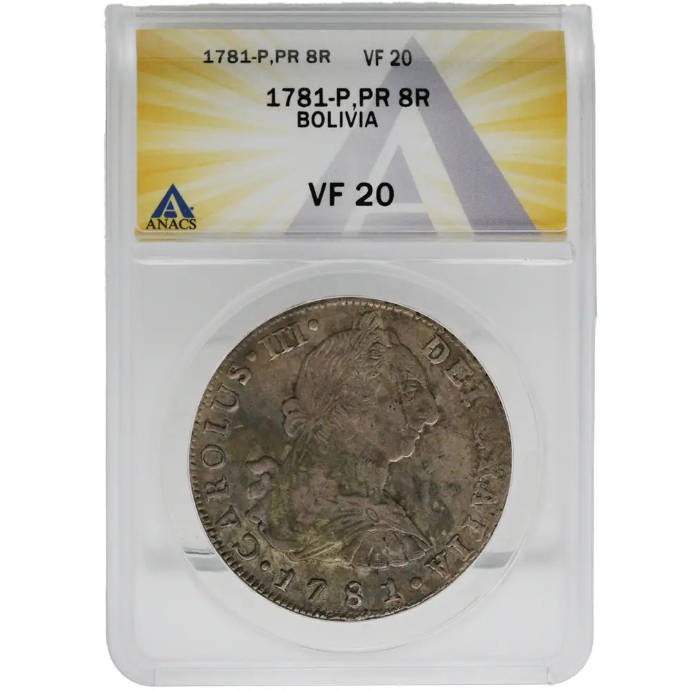 1781 8 Reales Bolivia Potosi
