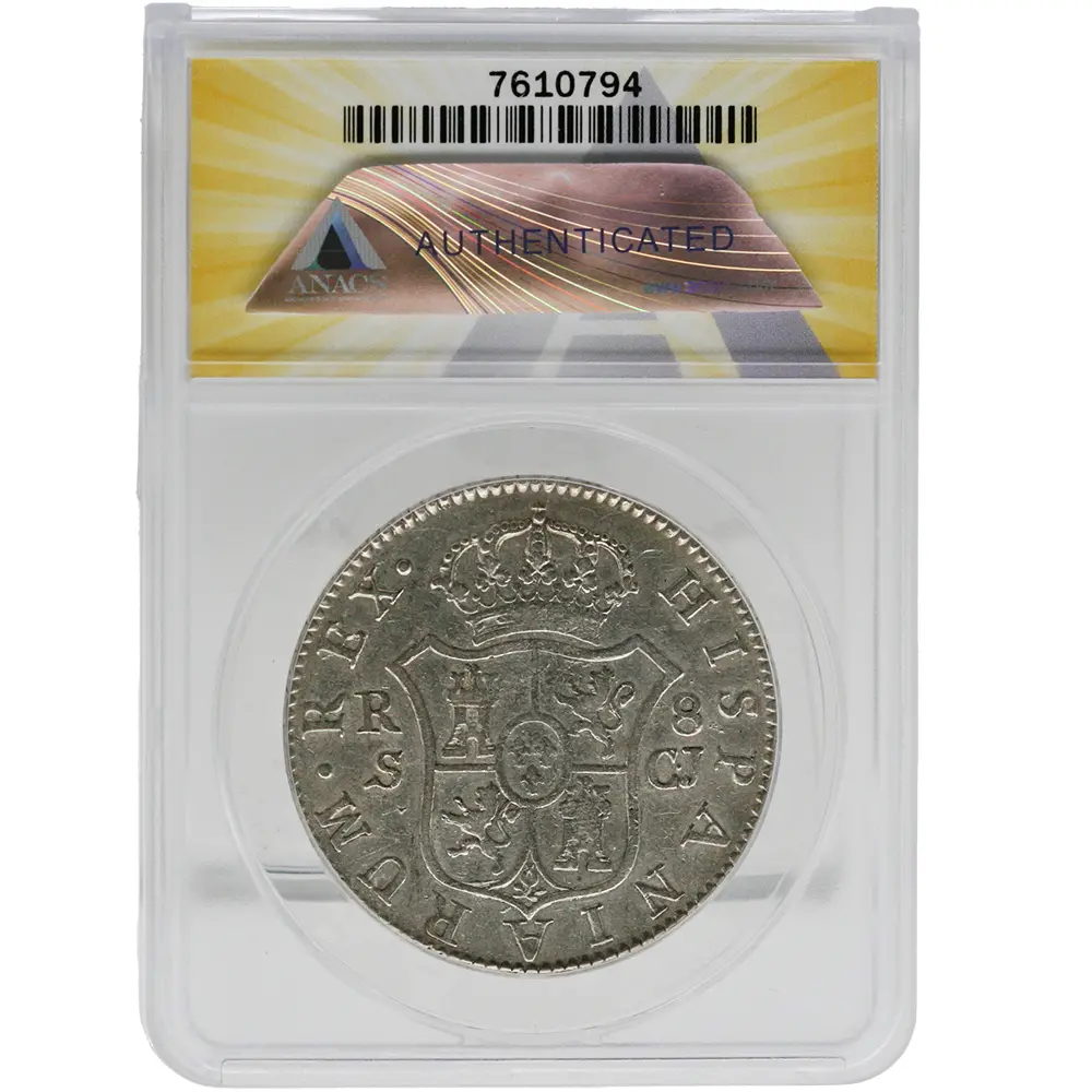 1818-S|CJ Spain 8 Reales ANACS Very Fine 30 Details - Image 2