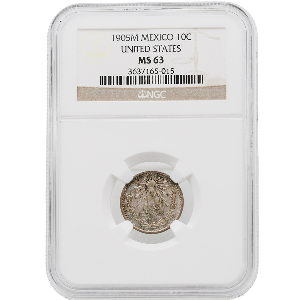 1905-Mo Mexico 10 Centavos