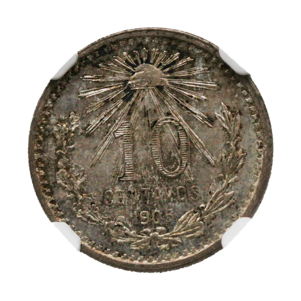 1905-Mo Mexico 10 Centavos NGC MS 63 - Image 2