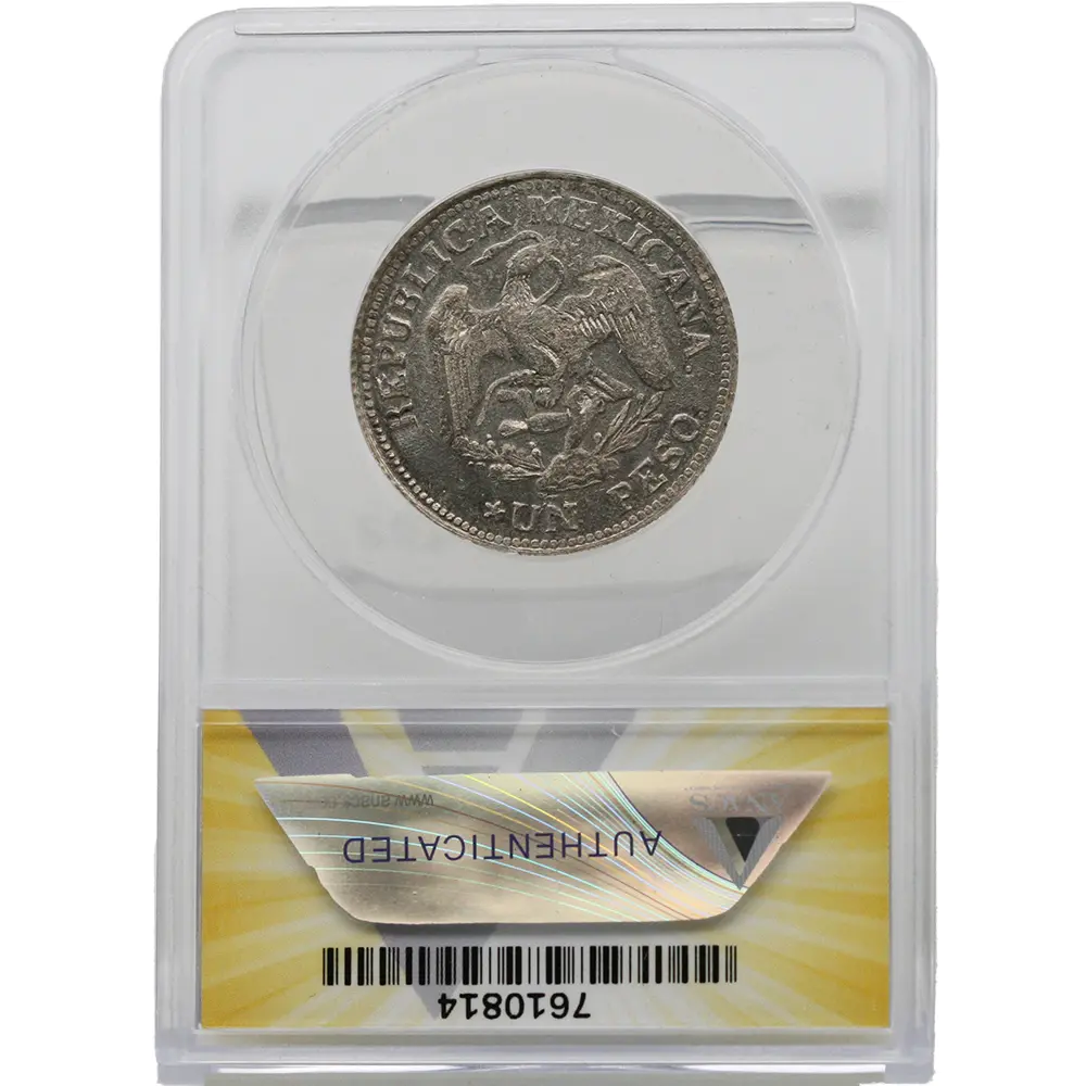 1914-GRO Mexico Guerrero Peso ANACS AU 50 - Image 2