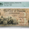 1857 $3 Omaha City Nebraska Territory Note