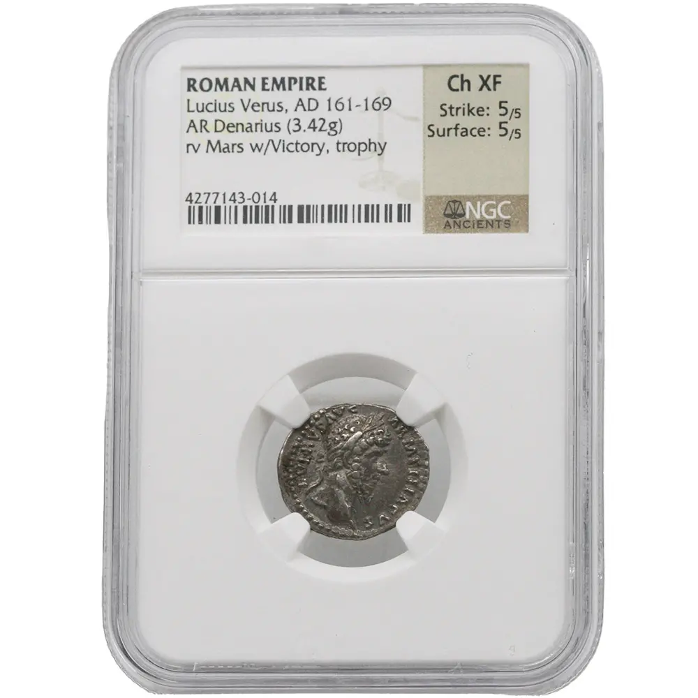 AD 161-169 Roman Empire Lucius Verus AR Denarius