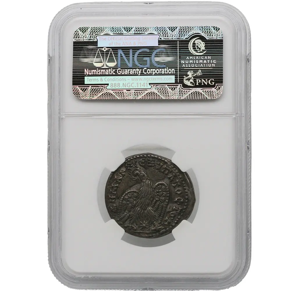 AD 193-211 Syria Laodicea Septimius Severus Reverse Eagle BI Tetradrachm NGC CH XF - Image 2