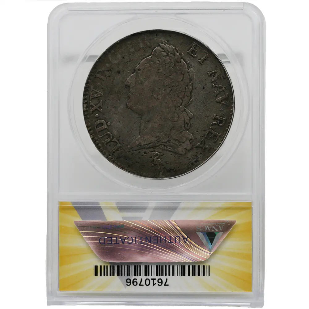 1774-A France ECU KM 555.1 Monnaie de Paris Mint ANACS Good 6 - Image 2