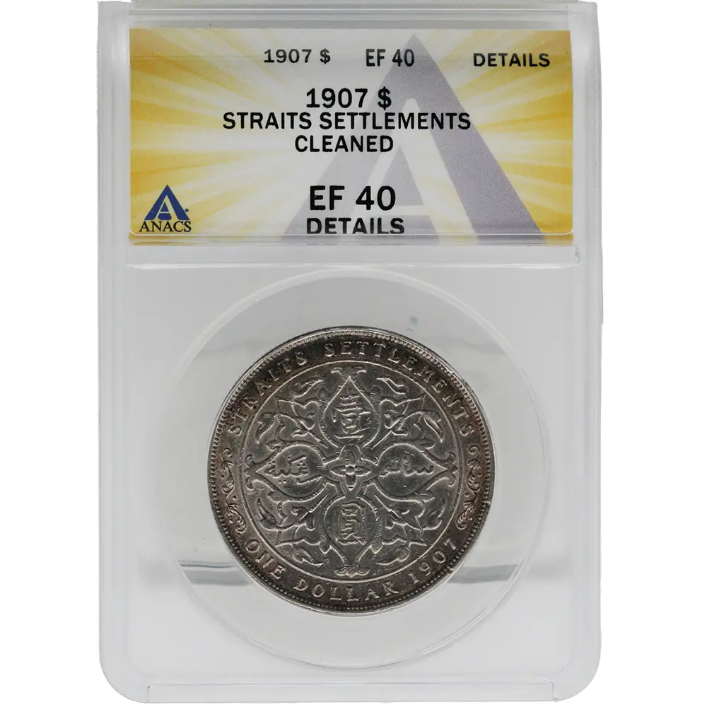 1907 One Dollar Straits Settlements