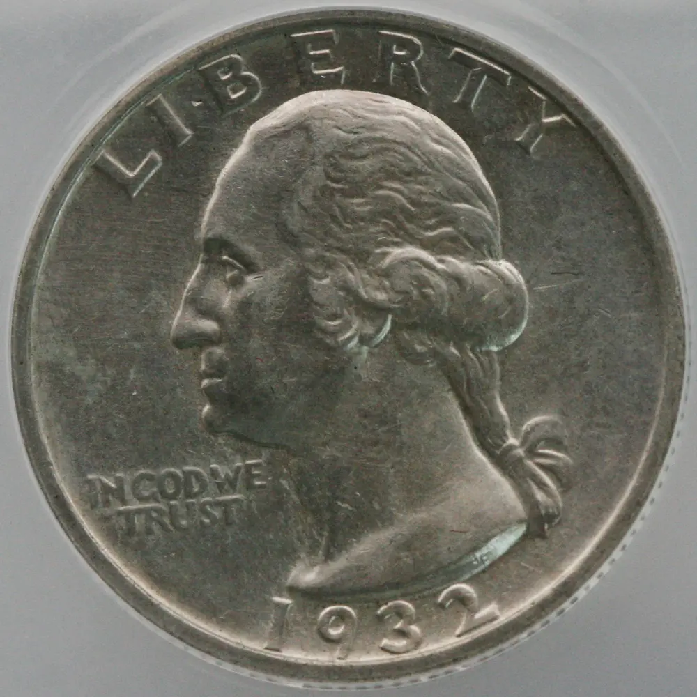 1932-S 25C Washington Quarter ANACS AU 55 Cleaned - Image 2