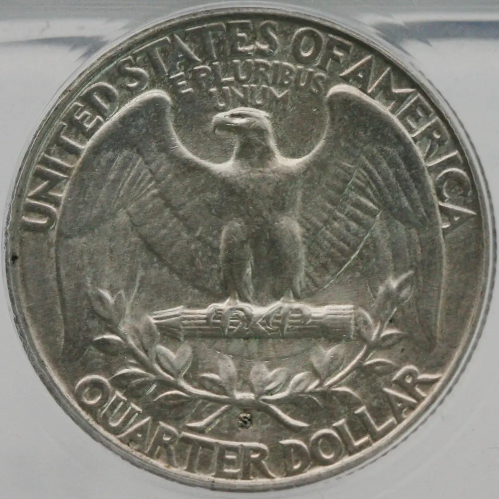 1932-S 25C Washington Quarter ANACS AU 55 Cleaned - Image 4