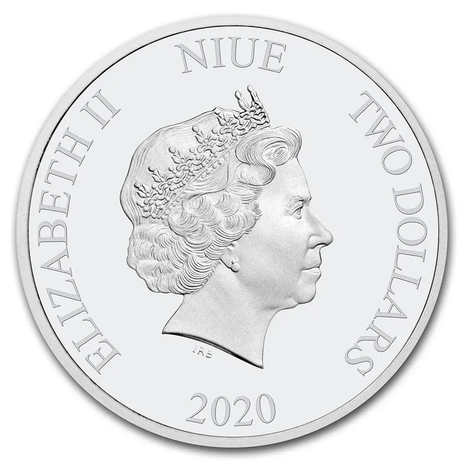 2020 Star Wars Darth Vader $2 1 oz Silver BU - Image 2