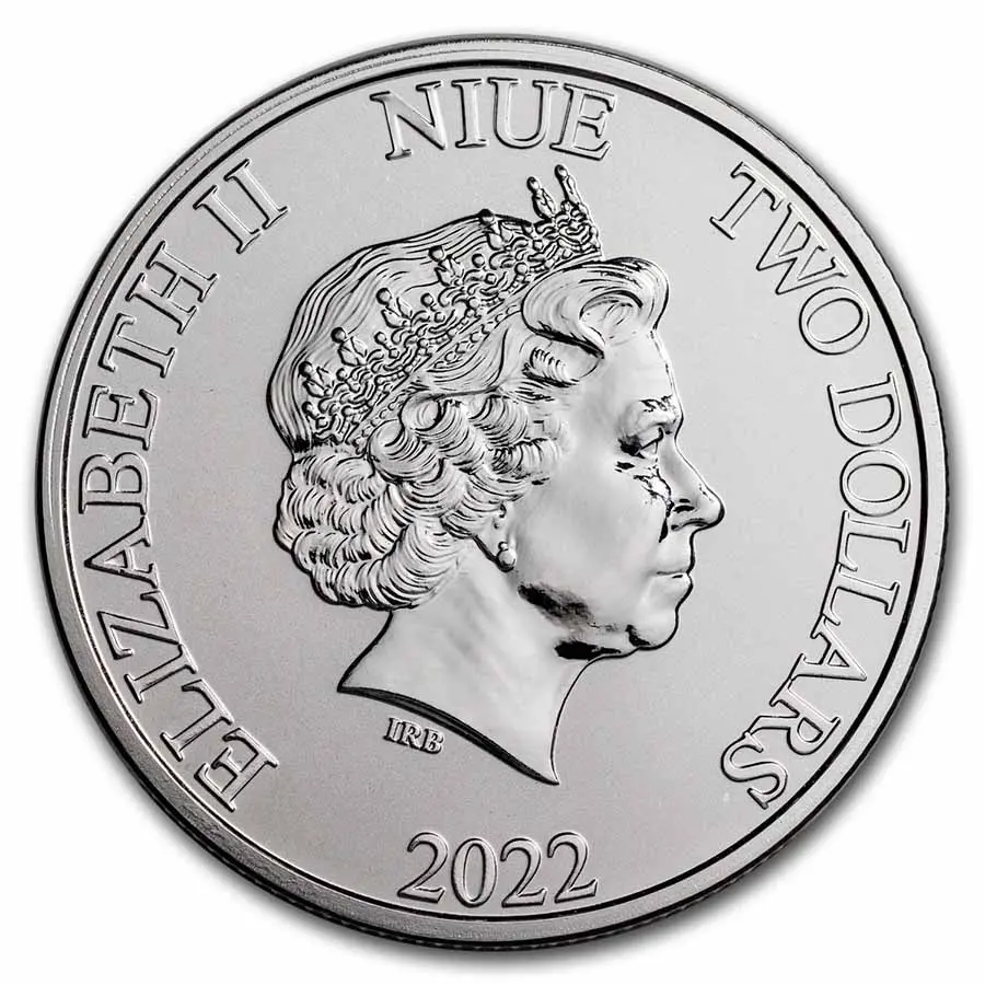 2022 Star Wars: Darth Vader $2 1 oz Silver BU - Image 2