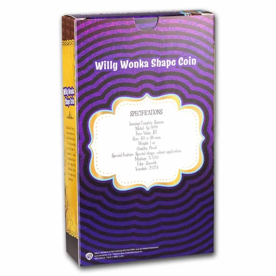 2024 Willy Wonka 1 oz Silver Colorized Coin - Image 4