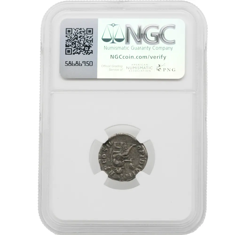 AD 193 Roman Empire Pertinax AR Denarius RV Ops std. NGC VF