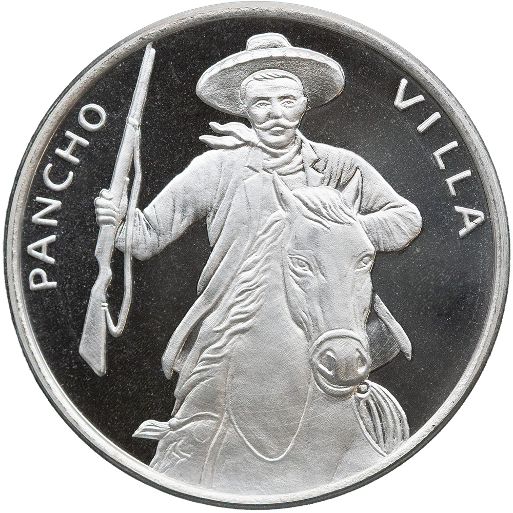 1 oz .999 Silver- Pancho Villa Round
