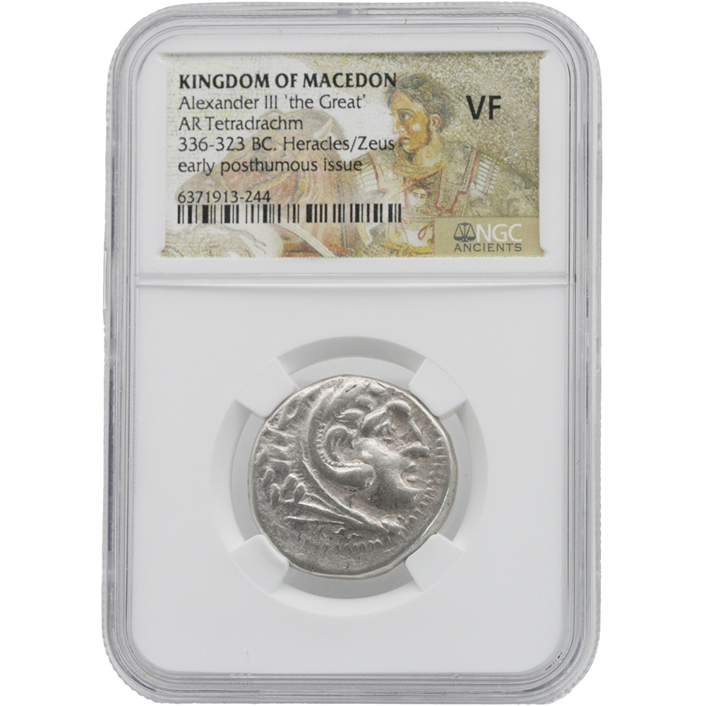 336-23 BC Alexander The Great AR Tetradrachm Kingdom Of Macedon NGC VF